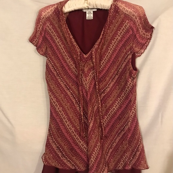 Nine West Blouse with Short Sleeves - Picture 1 of 4